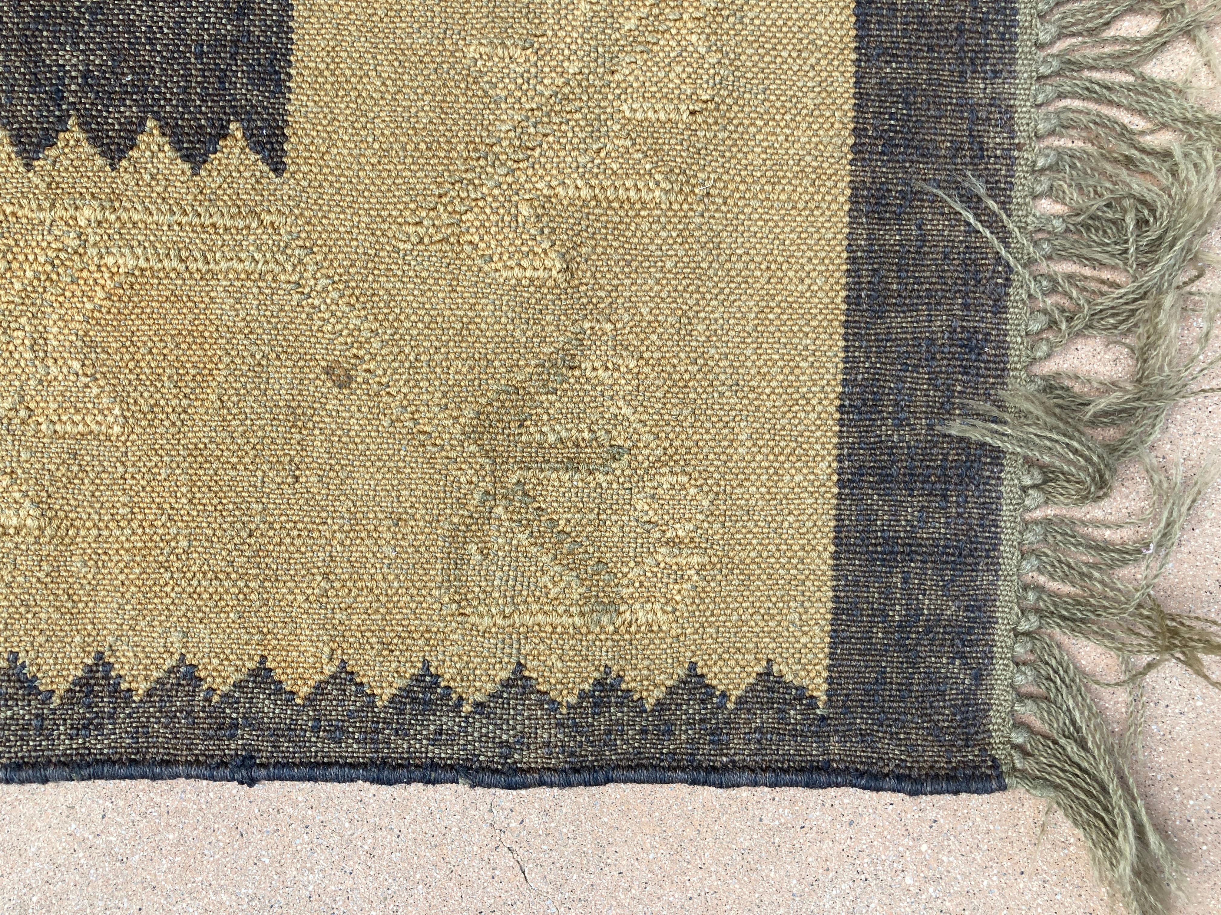 Folk Art Vintage Small Ethnic Afghani Rug For Sale