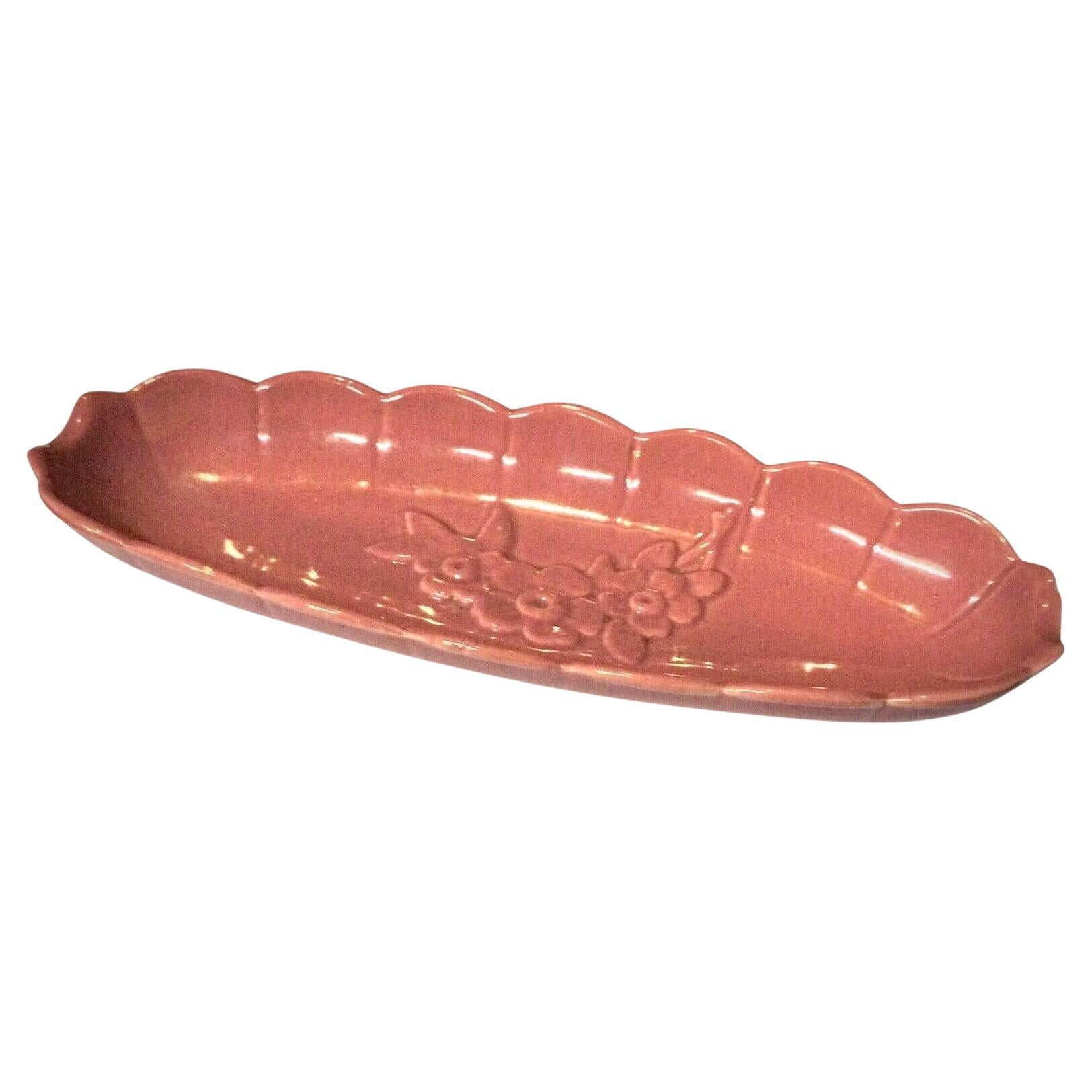 Vintage kleine florale Dekor Keramik Trinket Dish - 2Y58