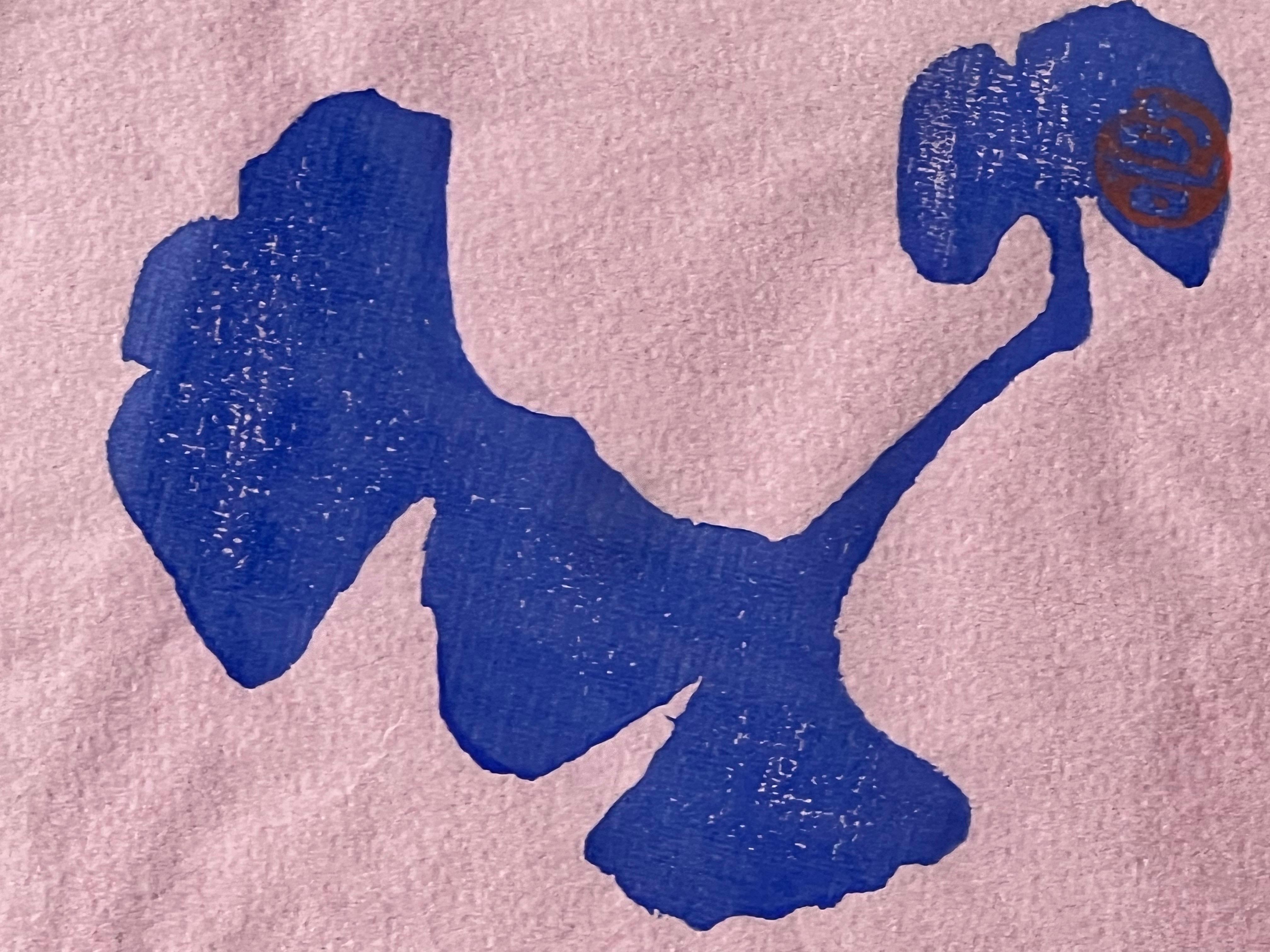 Americano Stampa vintage di piccole foglie di ginkgo di Jean Olds