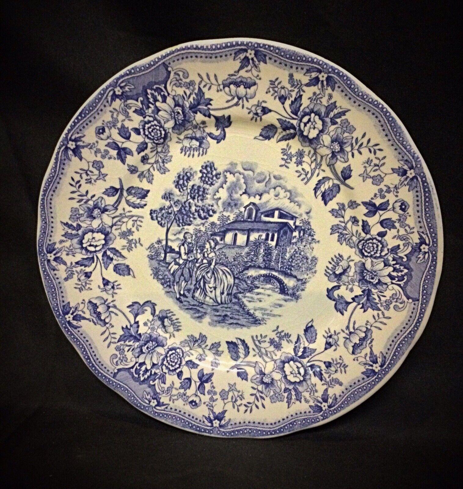 Vintage Small Ironstone Plate - Underglaze Made in Italy - 2Y53 In Good Condition In Bordeaux, FR