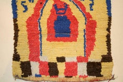 Vintage Small Moroccan Berber Azilal Rug with Niche Design