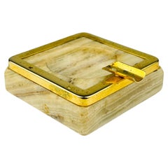 Vintage small onyx ashtray, Italy, 1950s