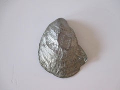 Vintage Small Pewter Shell Trinket Dish