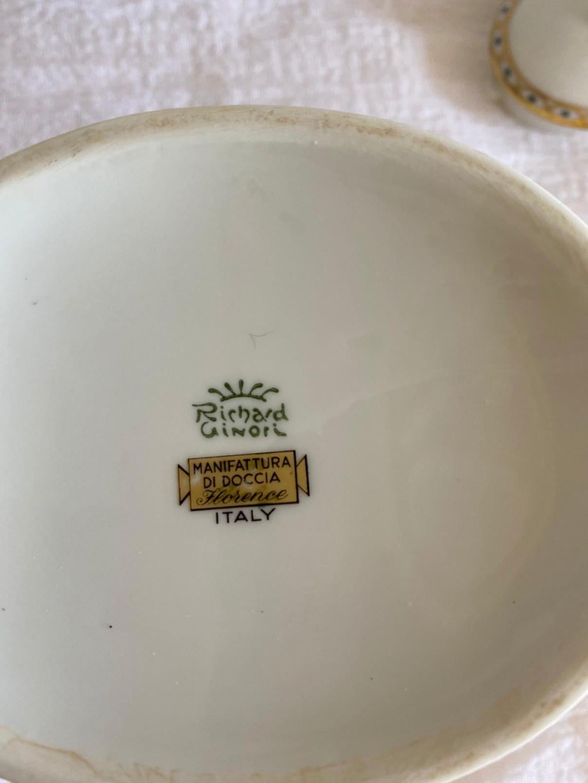Ceramic Vintage Small Richard Ginori Teapot