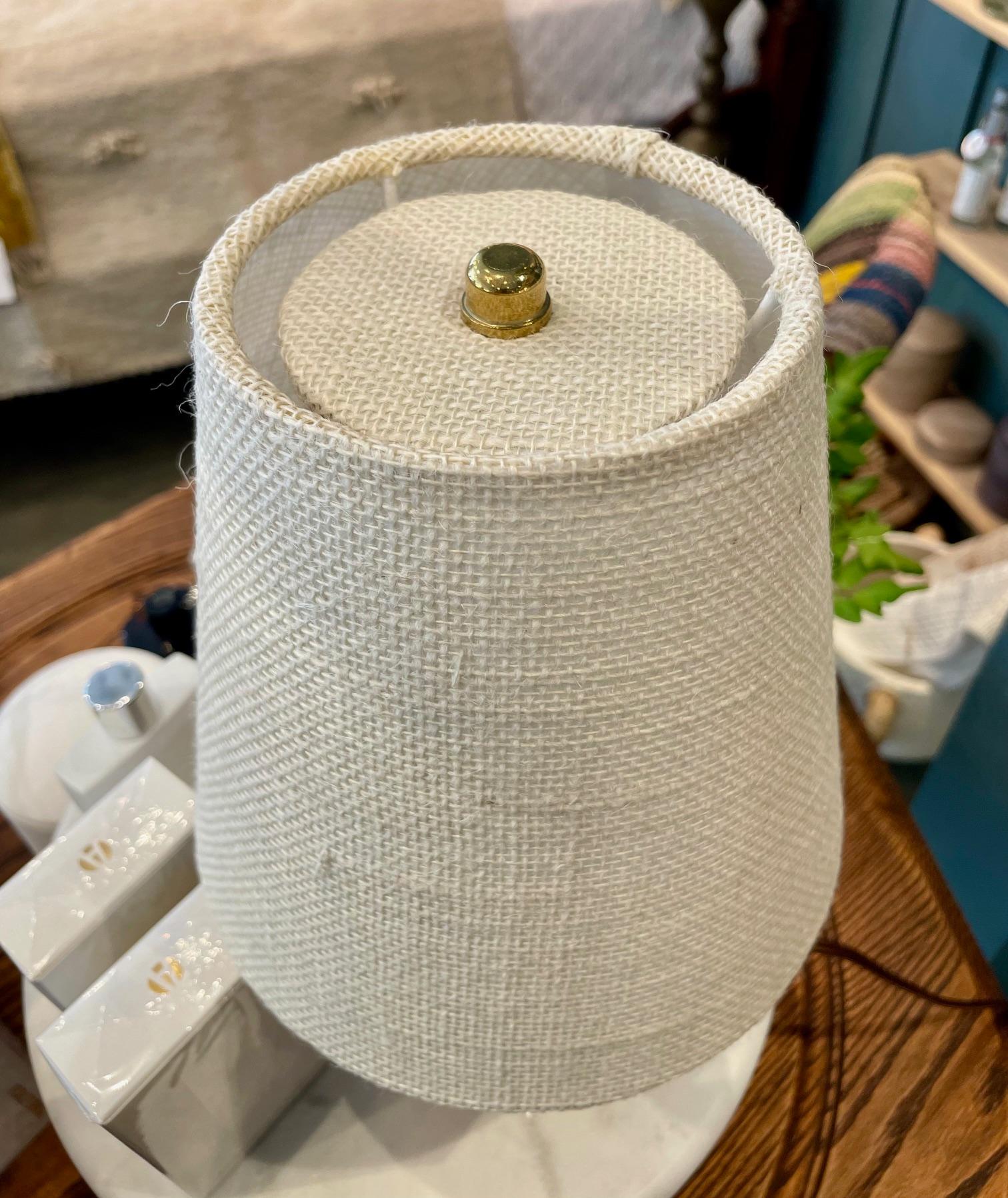 Vintage Small Round 'Ball' Wood Lamp In Good Condition In Pasadena, CA