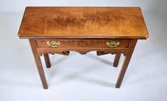 Vintage Small Scale Console Side Table Mahogany