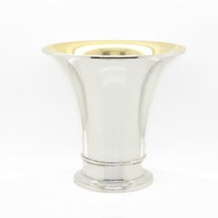 Vintage Small Scale Mid-Century Swedish Silver Beaker Vase, 1949