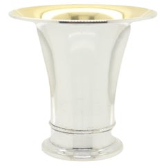 Vintage Small Scale Mid-Century Swedish Silver Beaker Vase, 1949