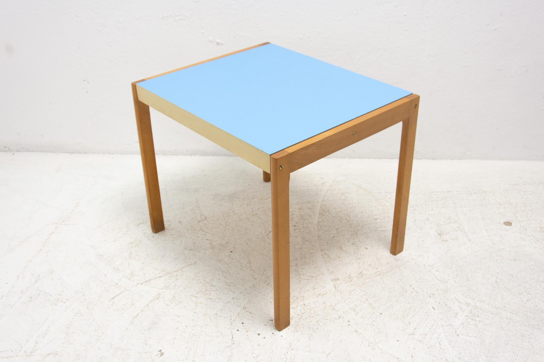 Formica Vintage Small Side Table by Ton, 1970´S, Czechoslovakia For Sale