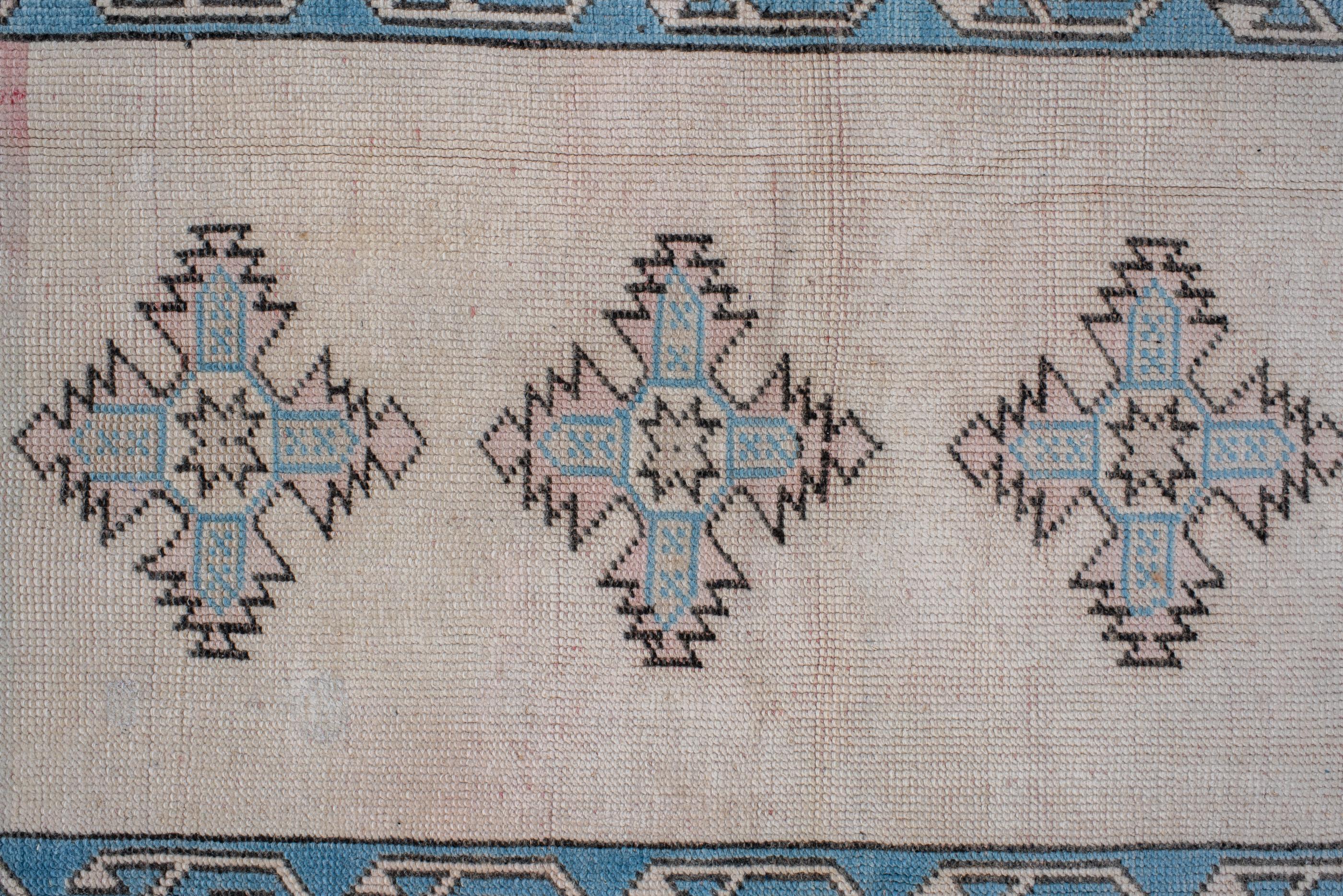 Hand-Knotted Vintage Small Size Oushak Rug  For Sale