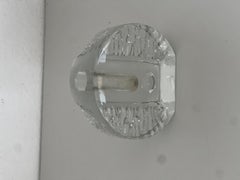 Sculptural Flower holder in Clear Glass , very decorative & unusual