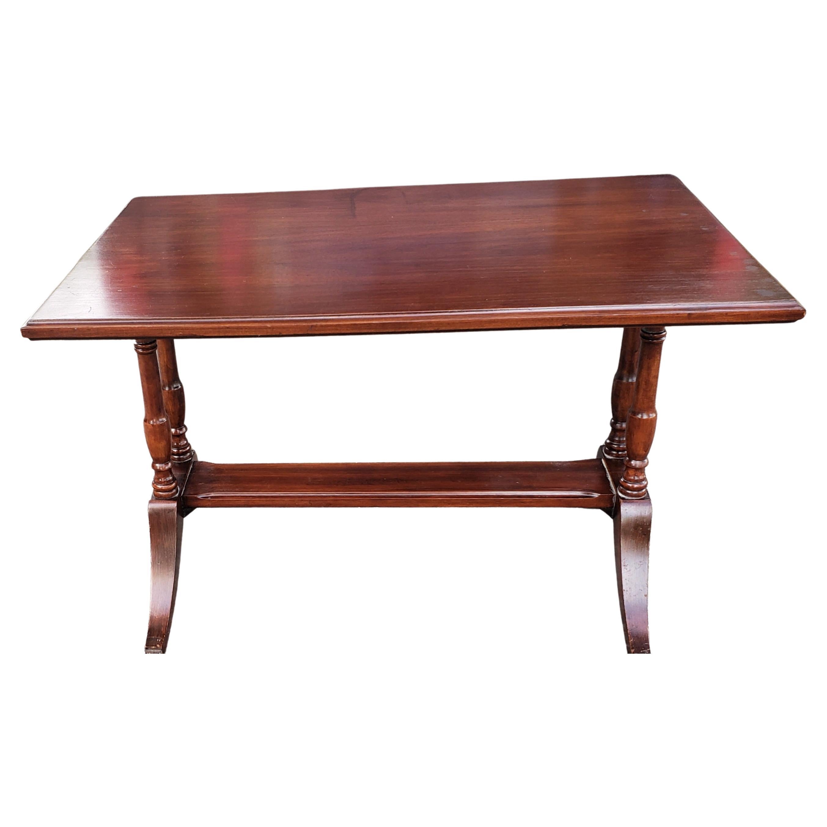 small mahogany coffee table