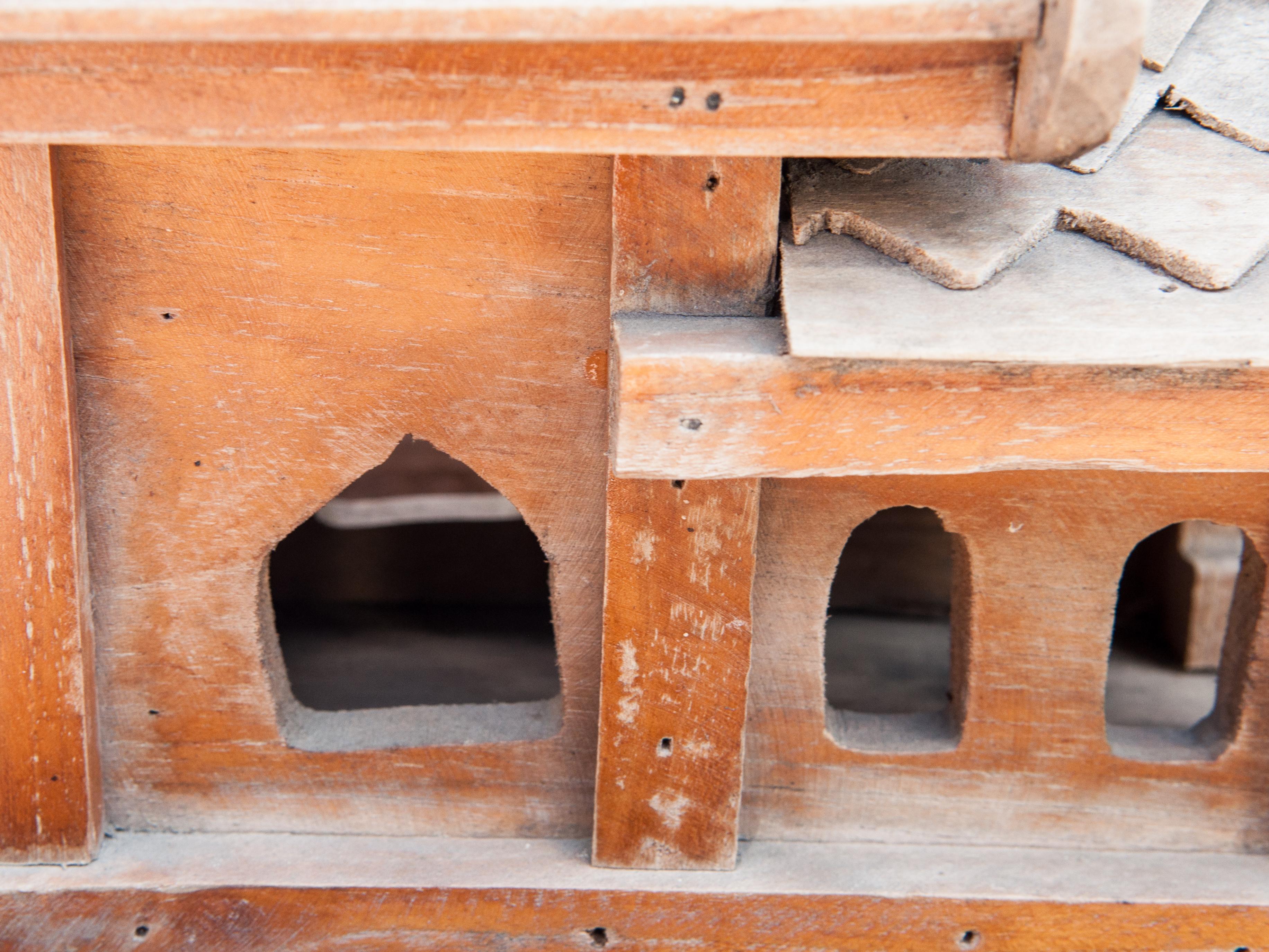 Vintage Small Spirit House from Northern Thailand, Teak, Mid-Late 20th Century 12