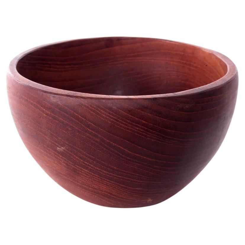 Vintage Small Teak Wooden Bowl, 60 Denmark For Sale
