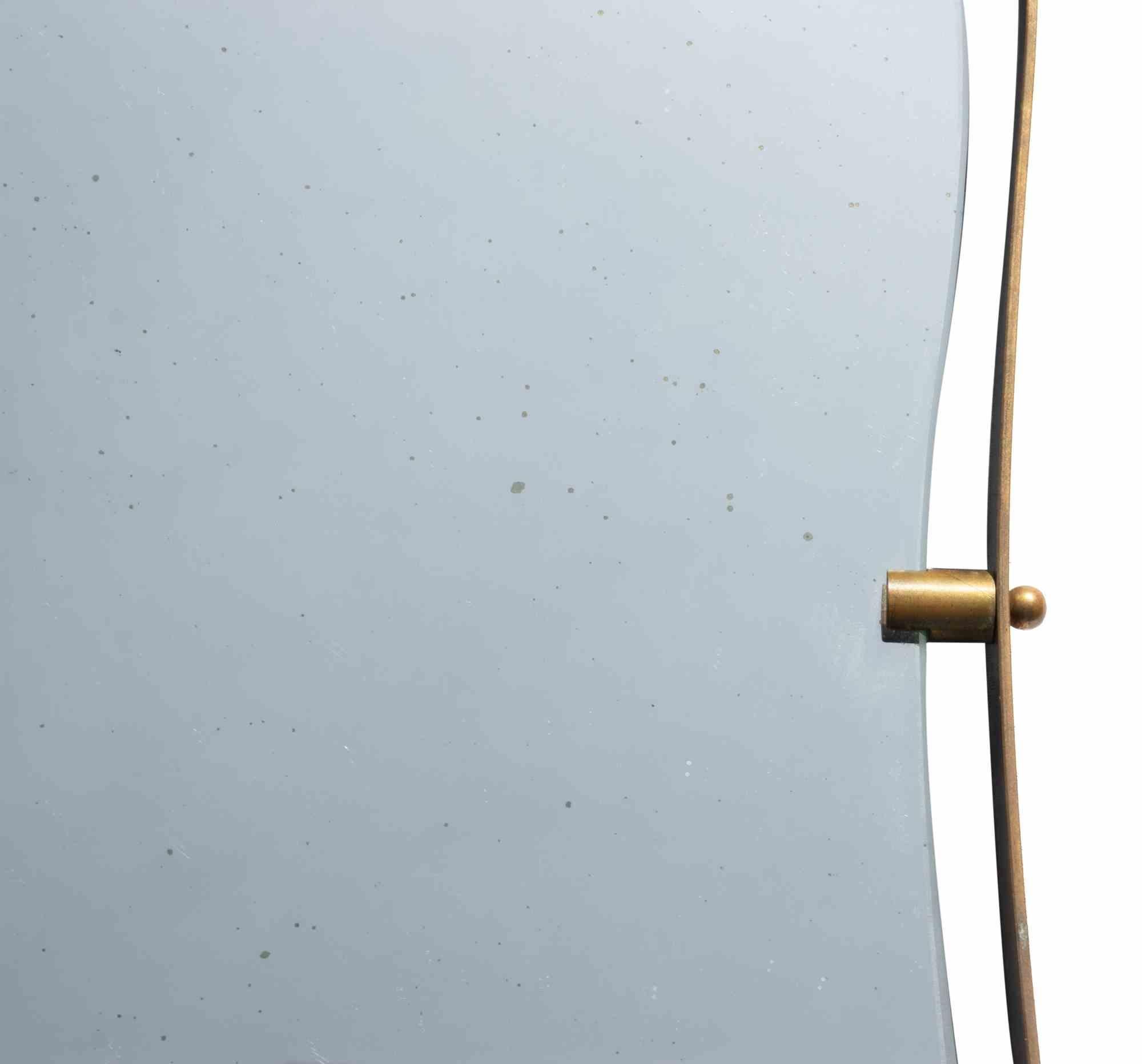 Italiano Vintage Small Wall Mirror by Fontana Arte, Italy, 1950s in vendita