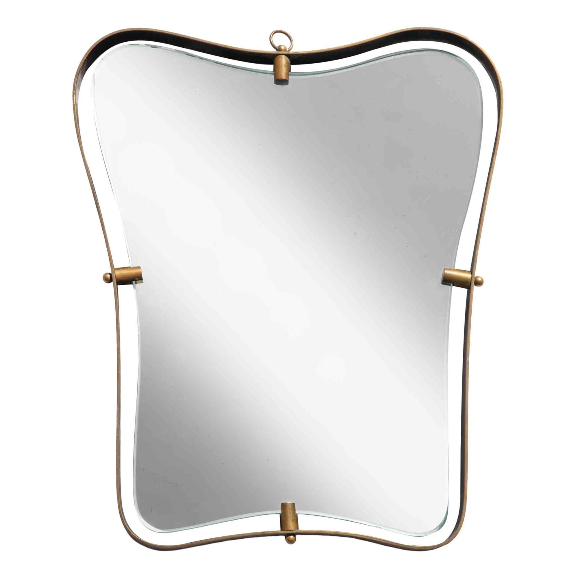 Vintage Small Wall Mirror by Fontana Arte, Italy, 1950s