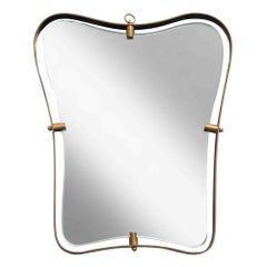 Vintage Small Wall Mirror by Fontana Arte, Italy, 1950s