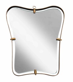Vintage Small Wall Mirror by Fontana Arte, Italy, 1950s