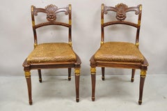 Vintage Smith & Watson New York Rosewood Regency Style Side Chairs , a Pair
