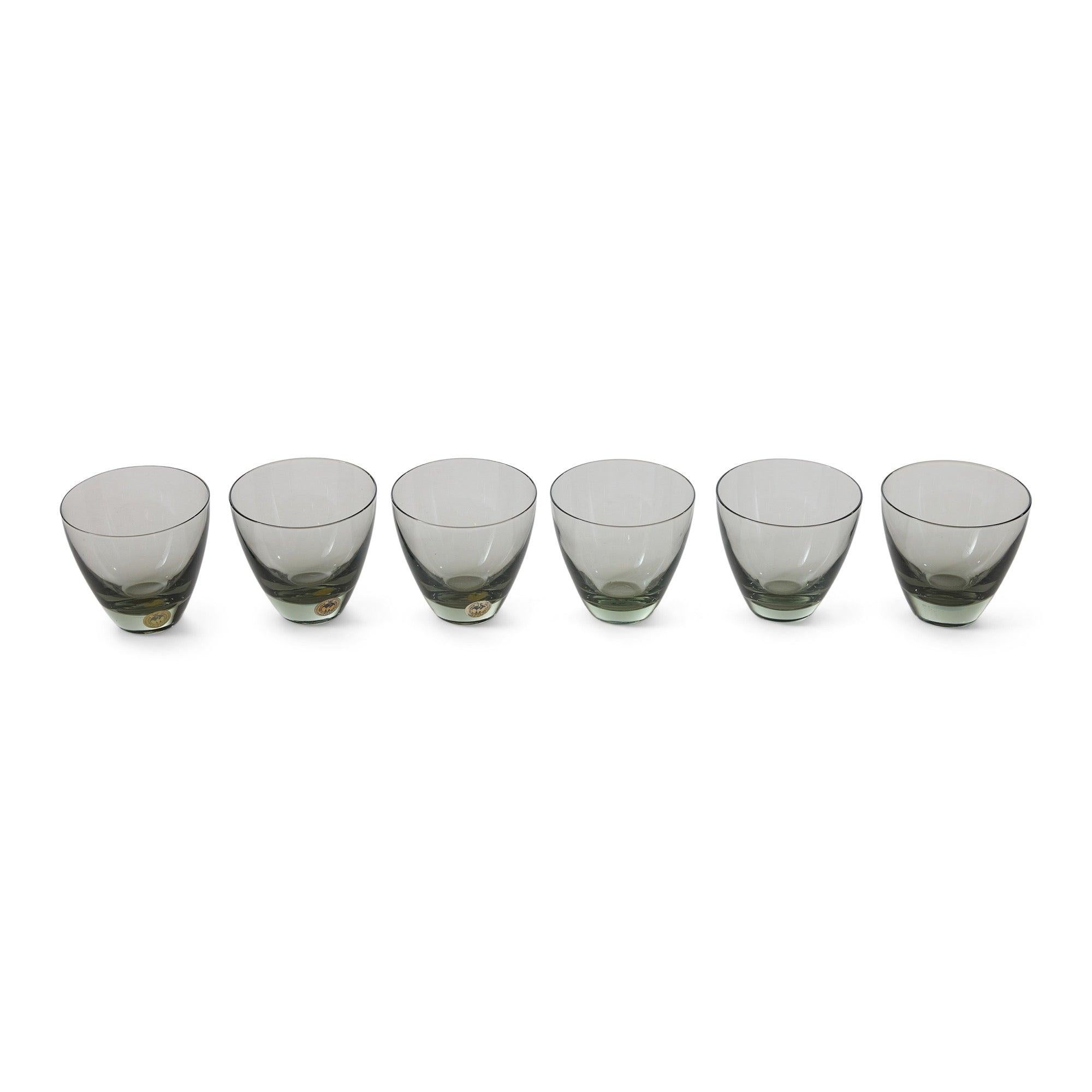 A set of Holmegaard Glass tumblers in the â€œCopenhagenâ€ design.
