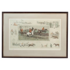 Vintage Snaffles Horse Racing Print, A Point To Point. Charles Johnson Payne.