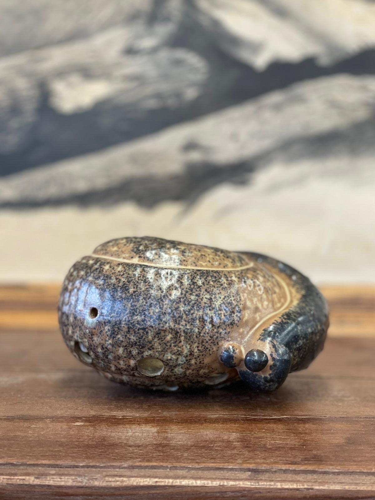 Late 20th Century Vintage Snail Tea Light Candle Holder For Sale