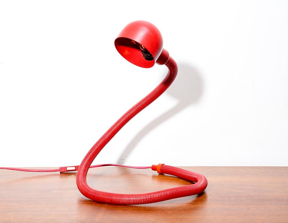 Mid-Century Modern Vintage Snake Lamp in the Style of Isao Hosoe For Sale