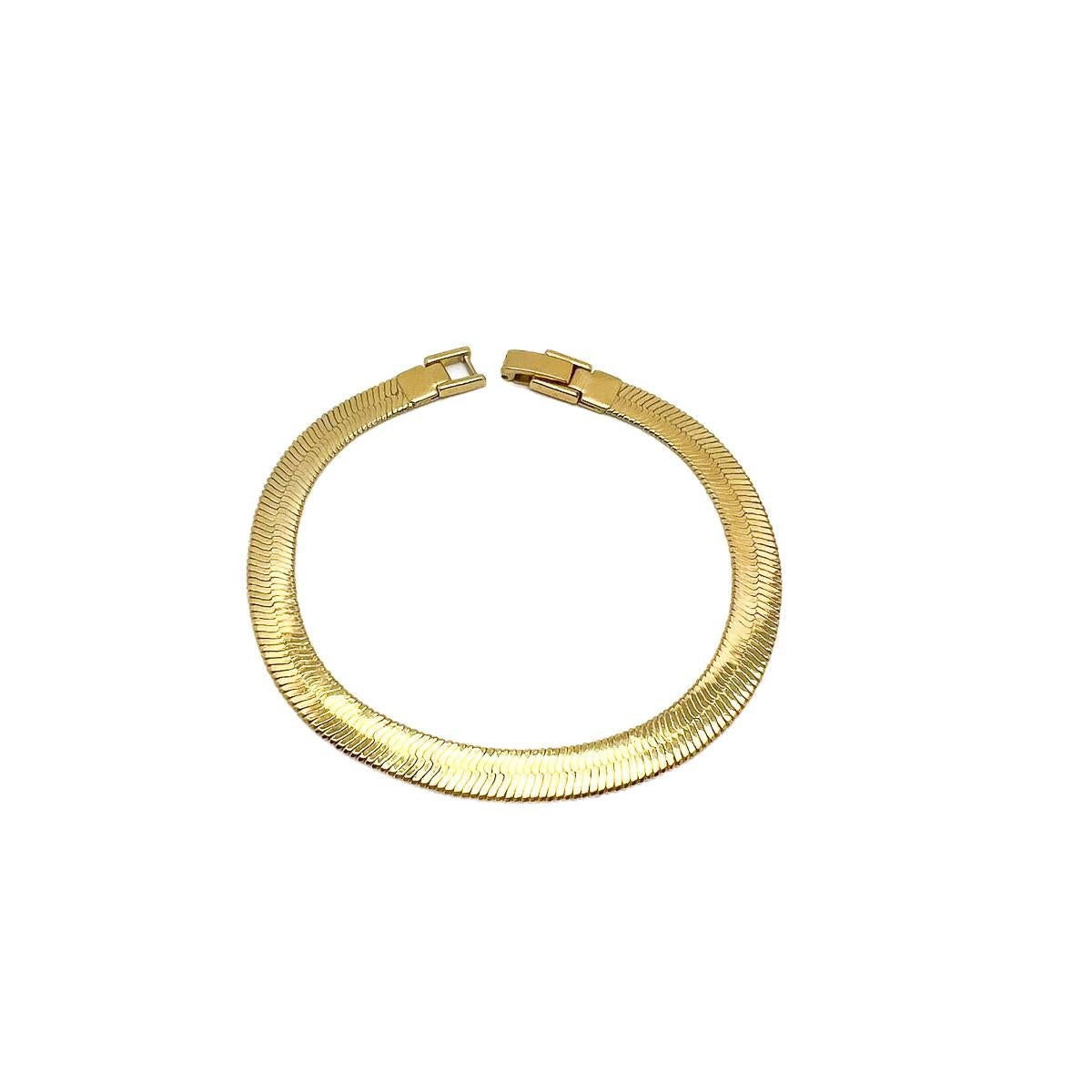 Bracelet vintage à maillons de serpent 1980 Bon état - En vente à Wilmslow, GB