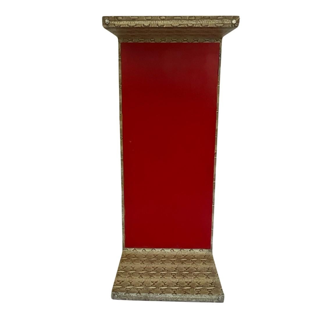 Table basse vintage en cuir imprimé serpent en vente 1