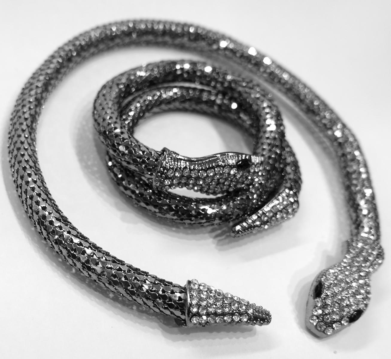 vintage snake necklace