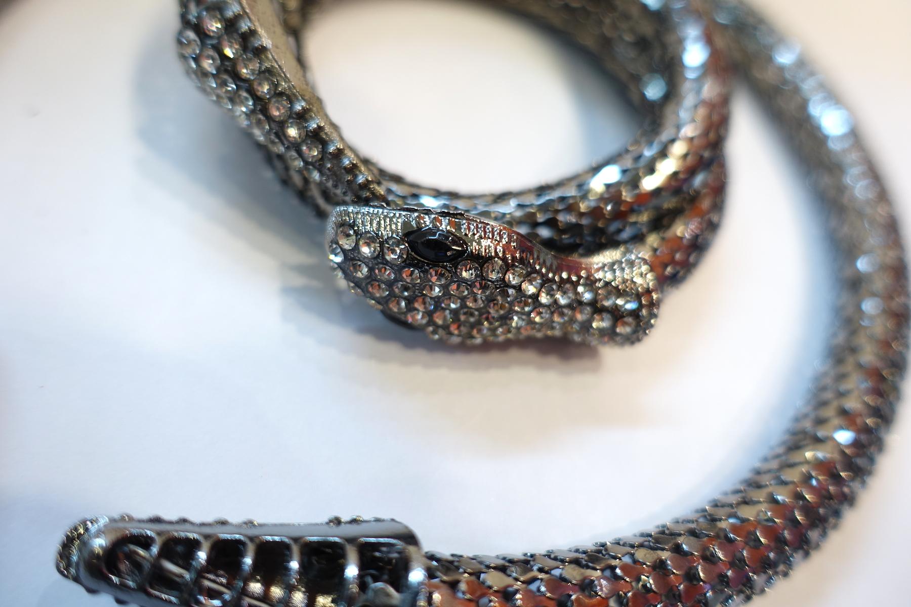 Women's Vintage Snake Wrap Necklace & Bracelet For Sale