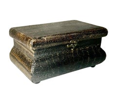Vintage Snakeskin Box Attributed to Maitland Smith