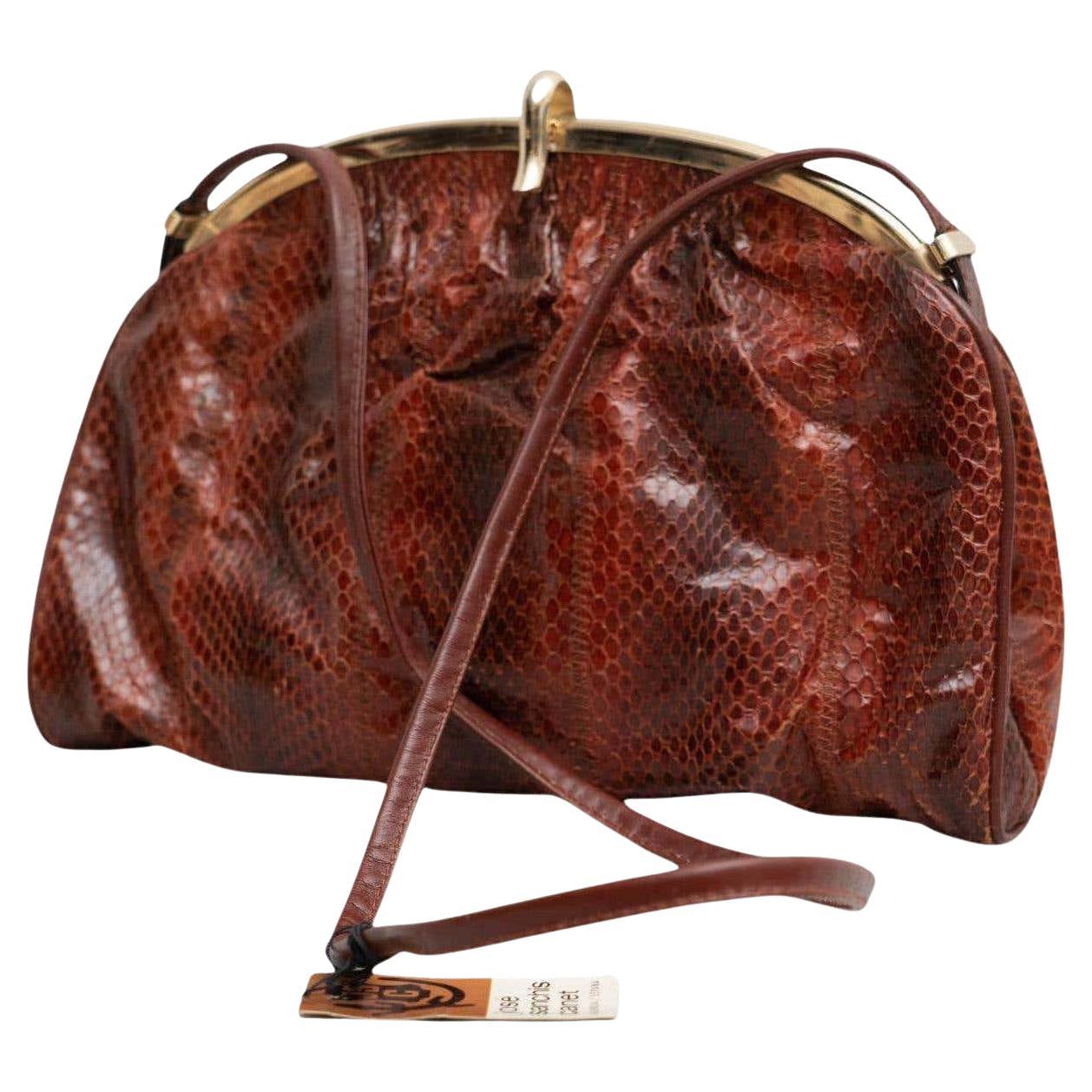 Vintage Snakeskin Purse, circa 1950