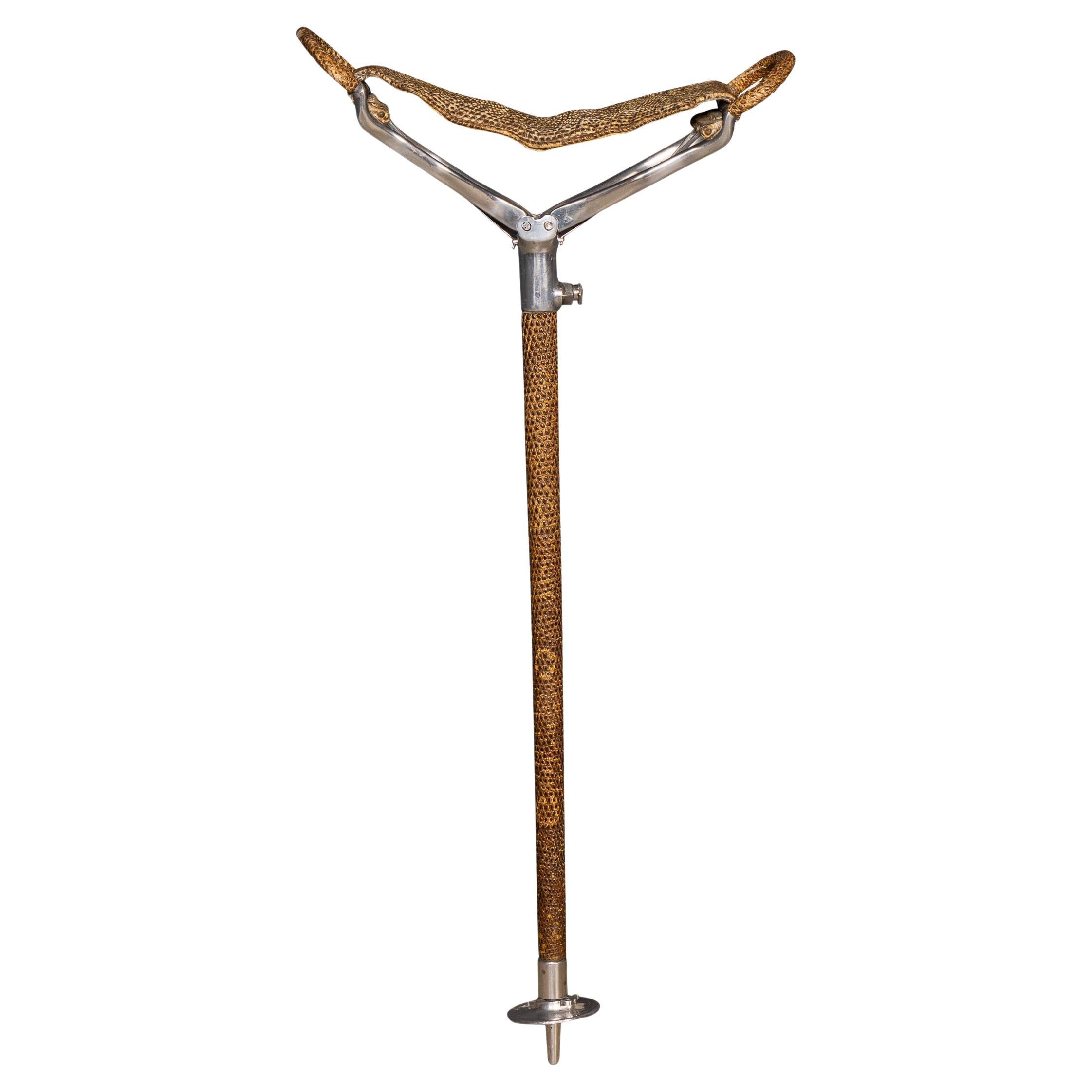 Vintage Snakeskin Shooting Stick by Swaine & Adeney, 1950