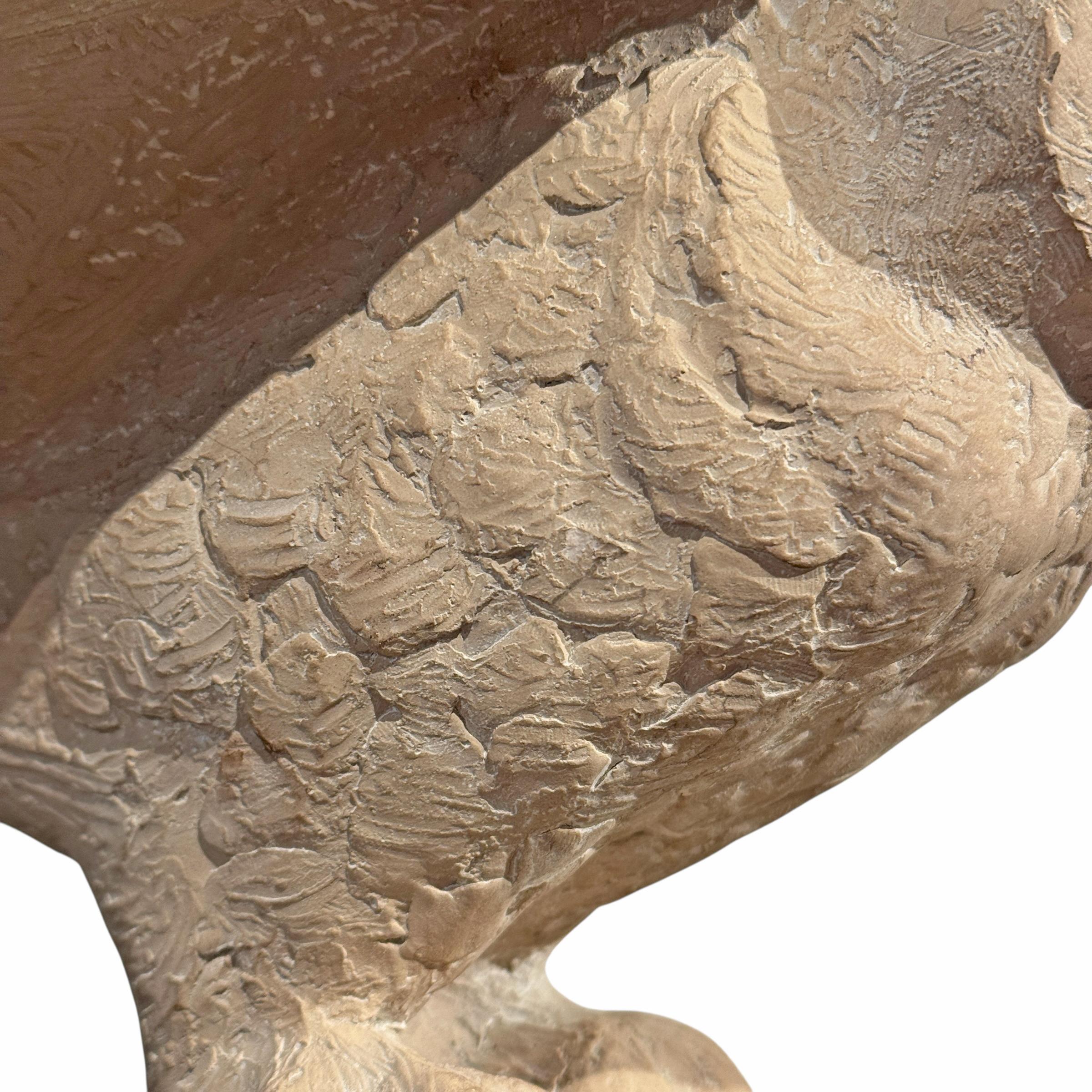 Scultura vintage di gufo delle nevi di Klara Sever in vendita 3