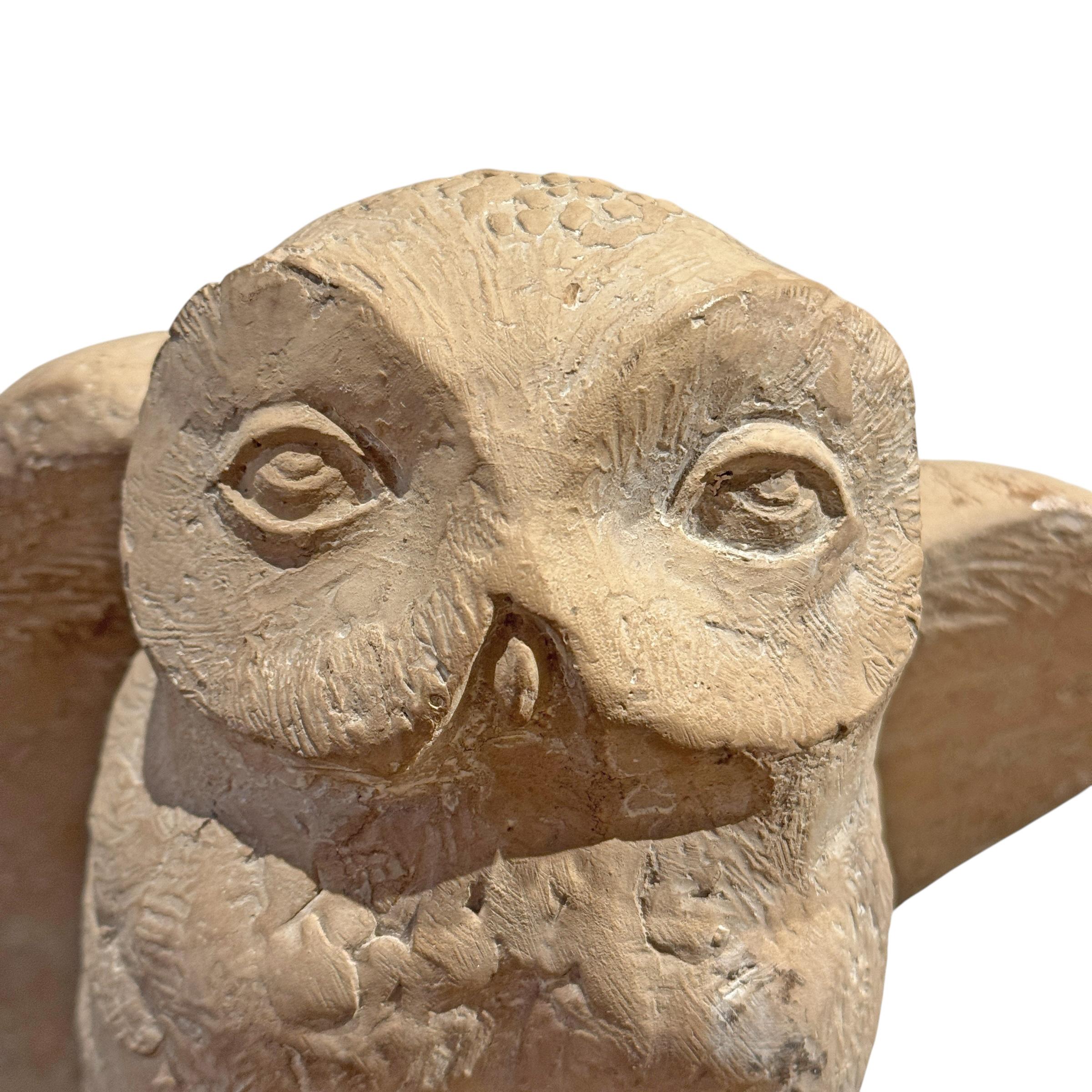 Scultura vintage di gufo delle nevi di Klara Sever in vendita 1