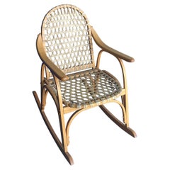 Chaise à bascule vintage en fer à neige d'Iverson Snowshoe Co.