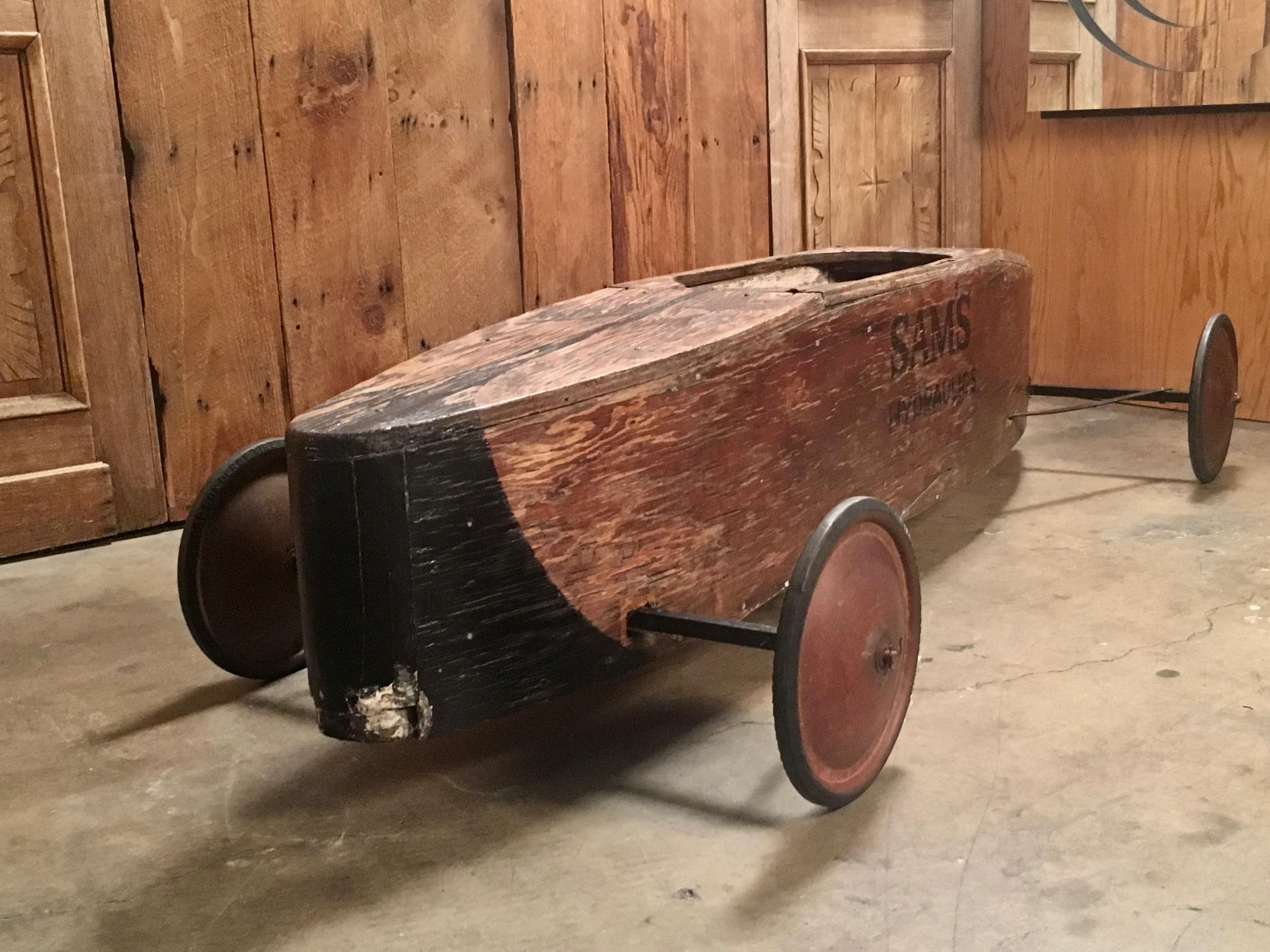 American Vintage Soap Box Derby Car