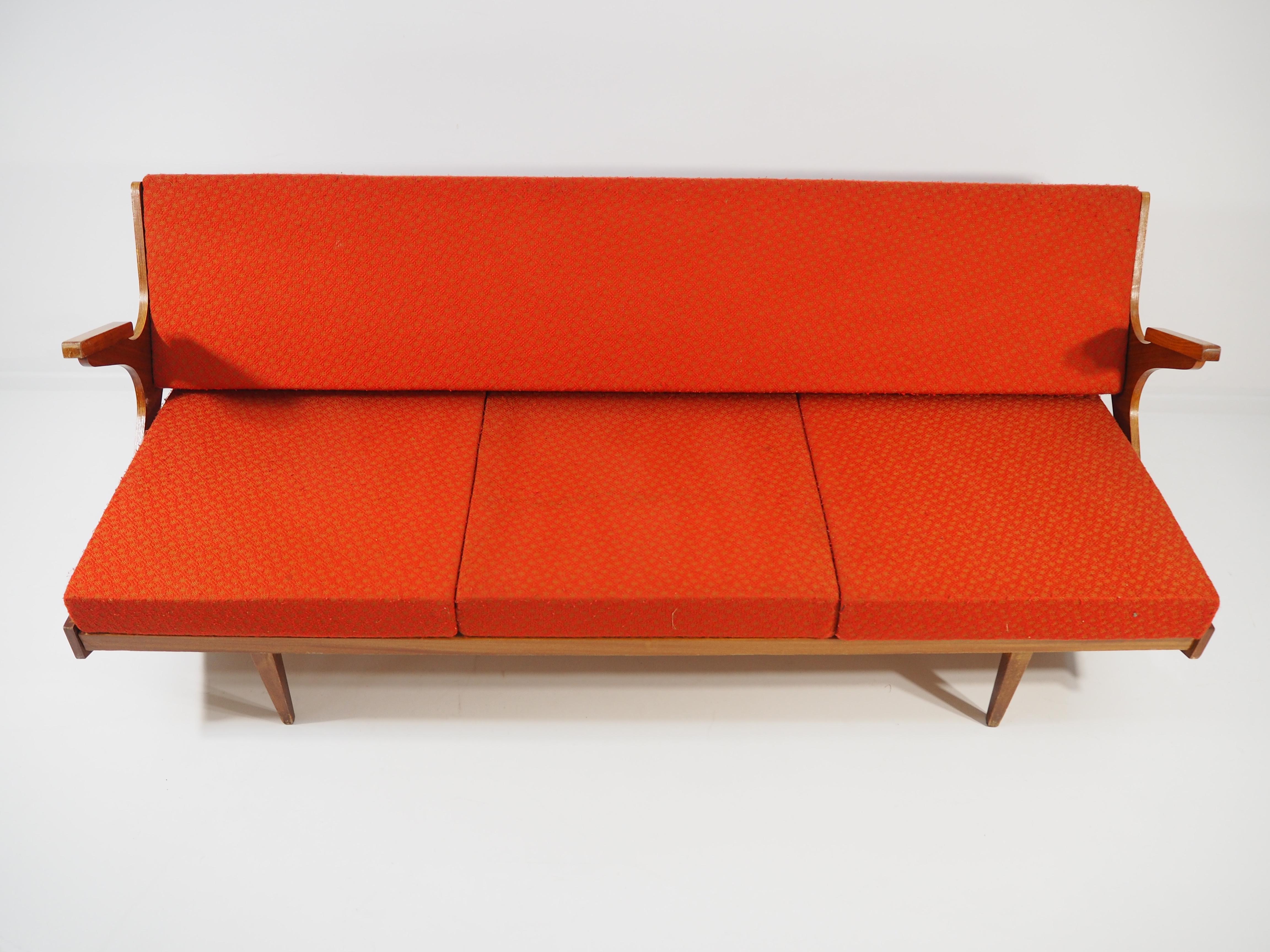 Mahogany Vintage Sofa, 1970s