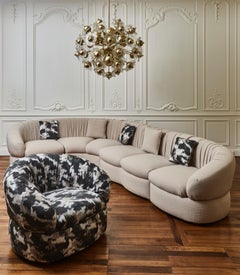 Vintage Sofa and Matching Armchair, 60s