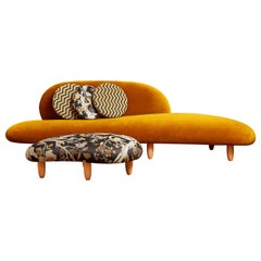 Vintage Sofa and Stool