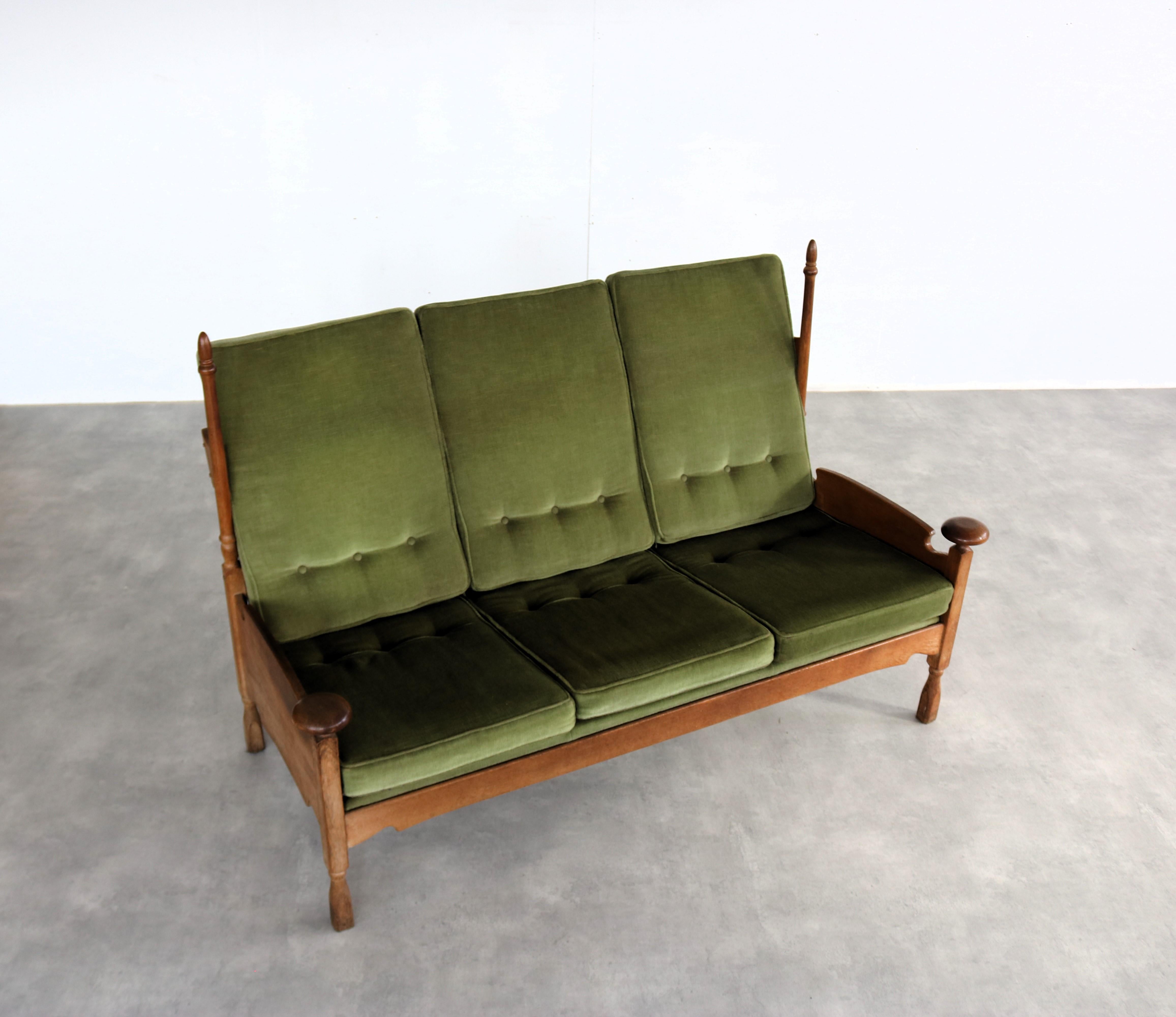  vintage sofa  bank  brutalist  1950s  Sweden 5