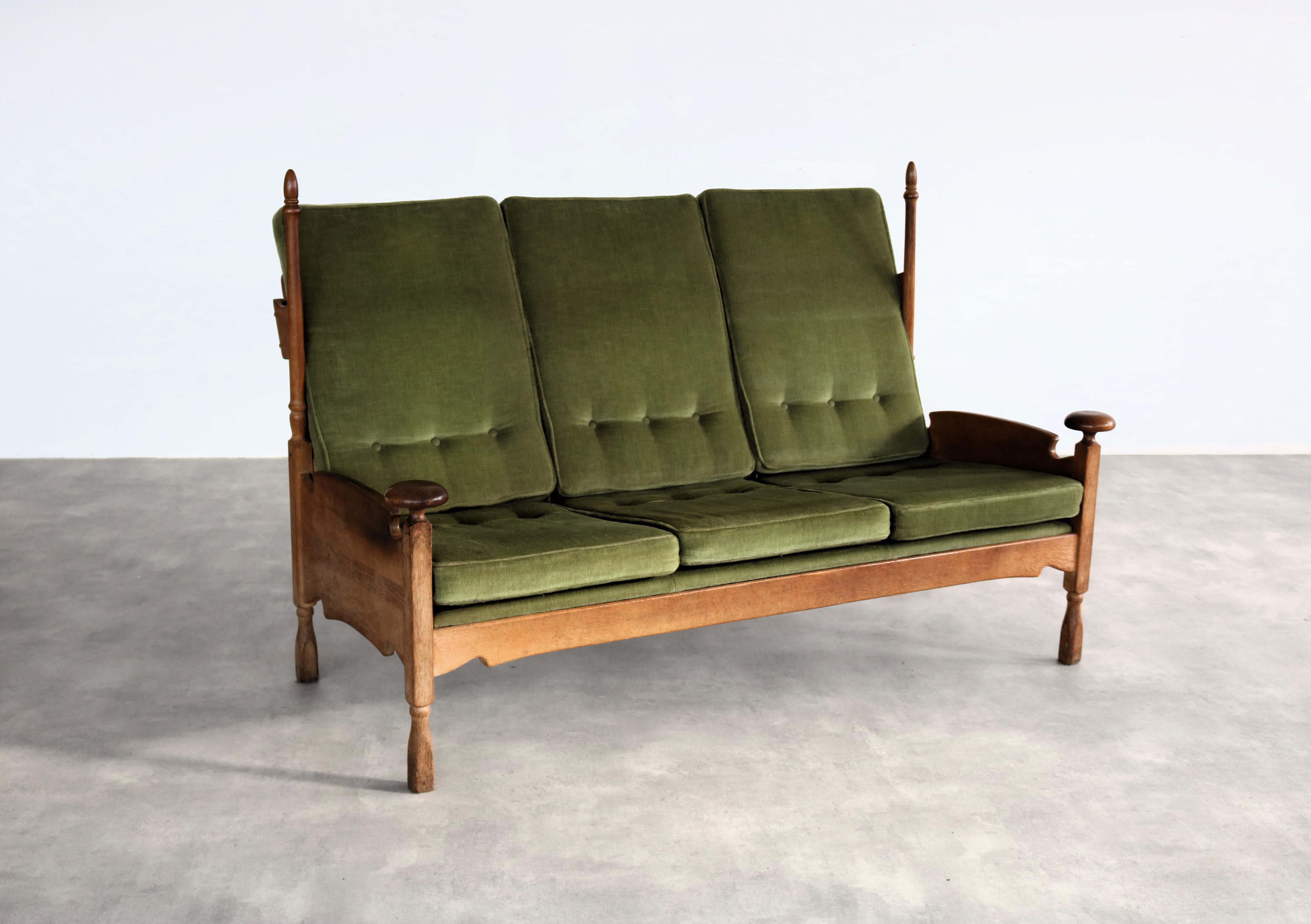 Swedish  vintage sofa  bank  brutalist  1950s  Sweden