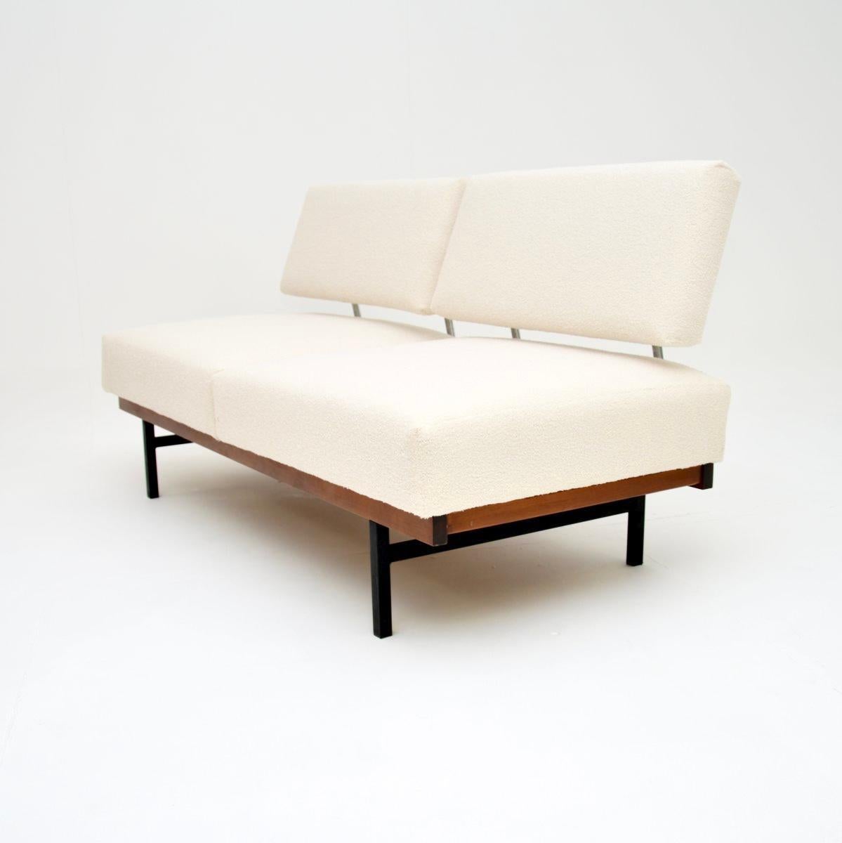 German Vintage Sofa Bed by Wilhelm Knoll For Sale