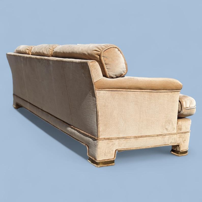 Unknown Vintage Sofa by Drexel Heritage, Postmodern, 80s, Velvet, Hollywood Regency For Sale