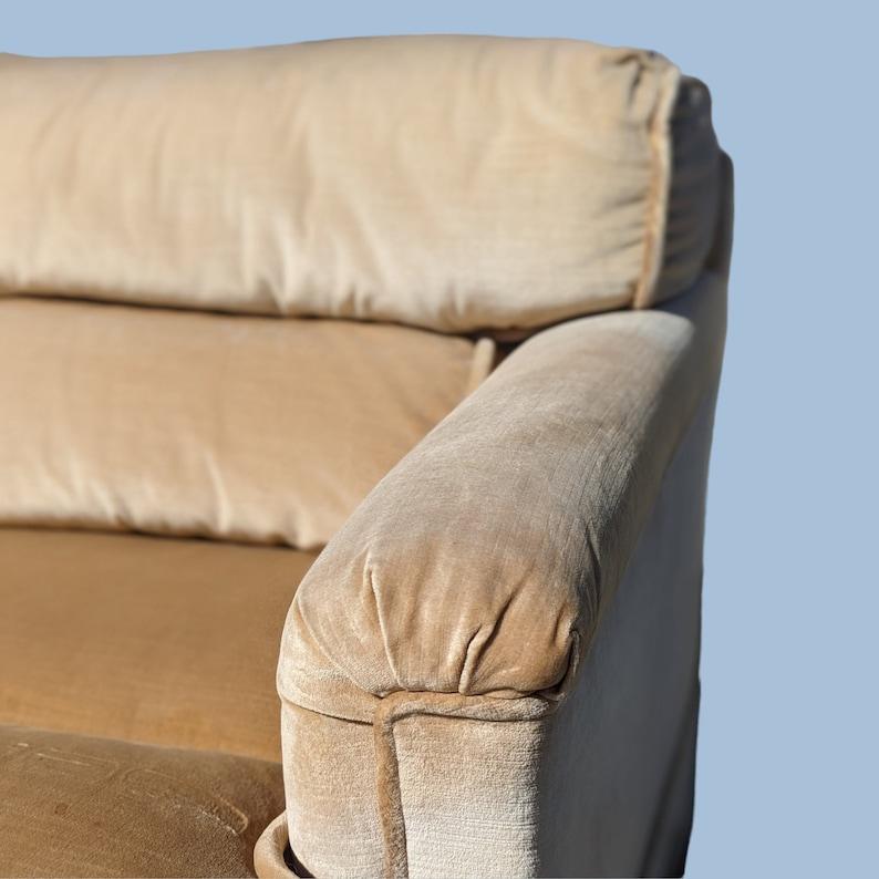 Vintage Sofa by Drexel Heritage, Postmodern, 80s, Velvet, Hollywood Regency For Sale 2