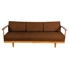 Vintage Sofa Couch Walter Wilhelm Knoll ausziehbar Nussbaum