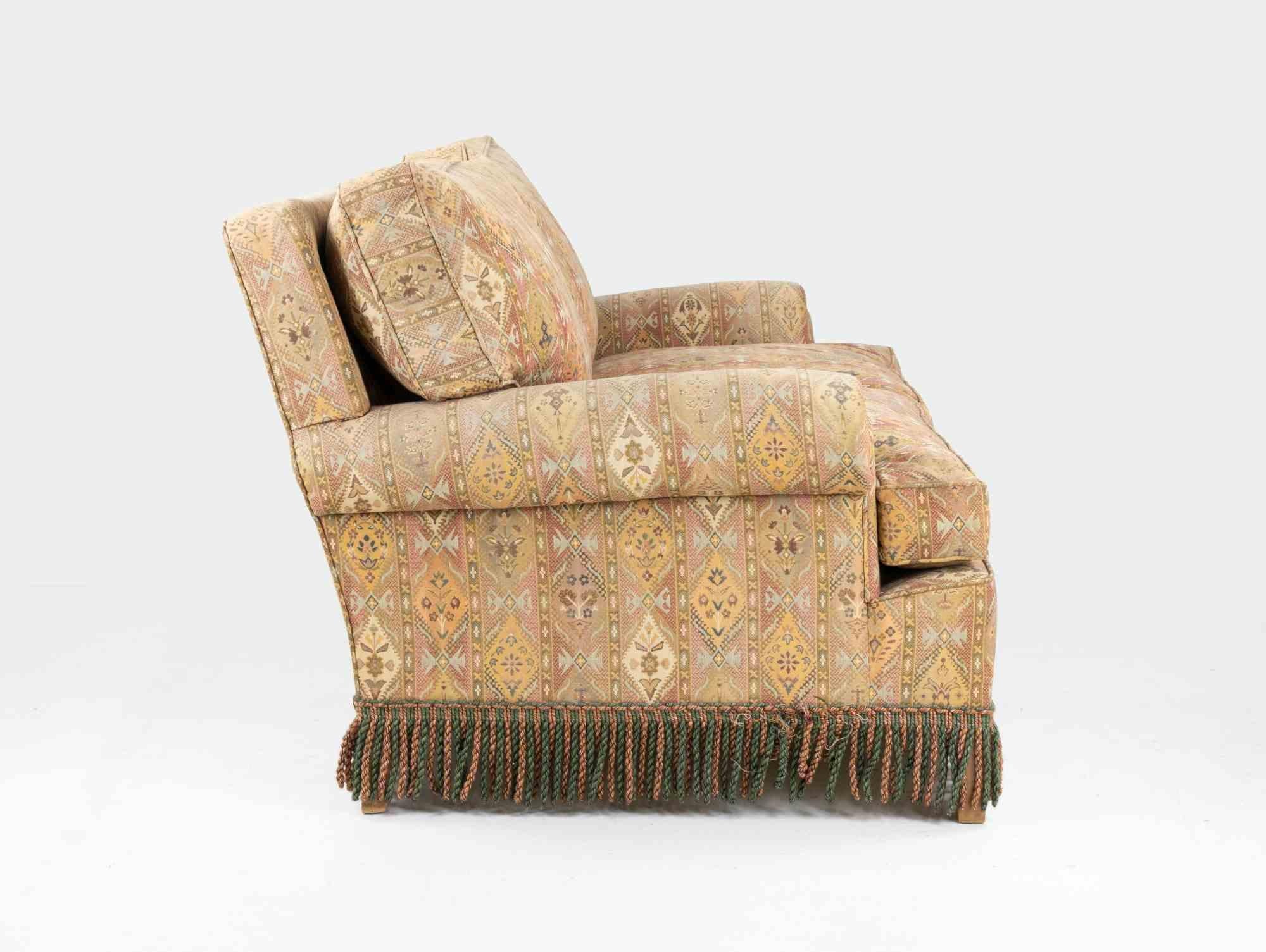 Sofá vintage de tela, años 70 Tela en venta