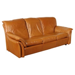 Vintage Sofa Leather, Italy, 1980s
