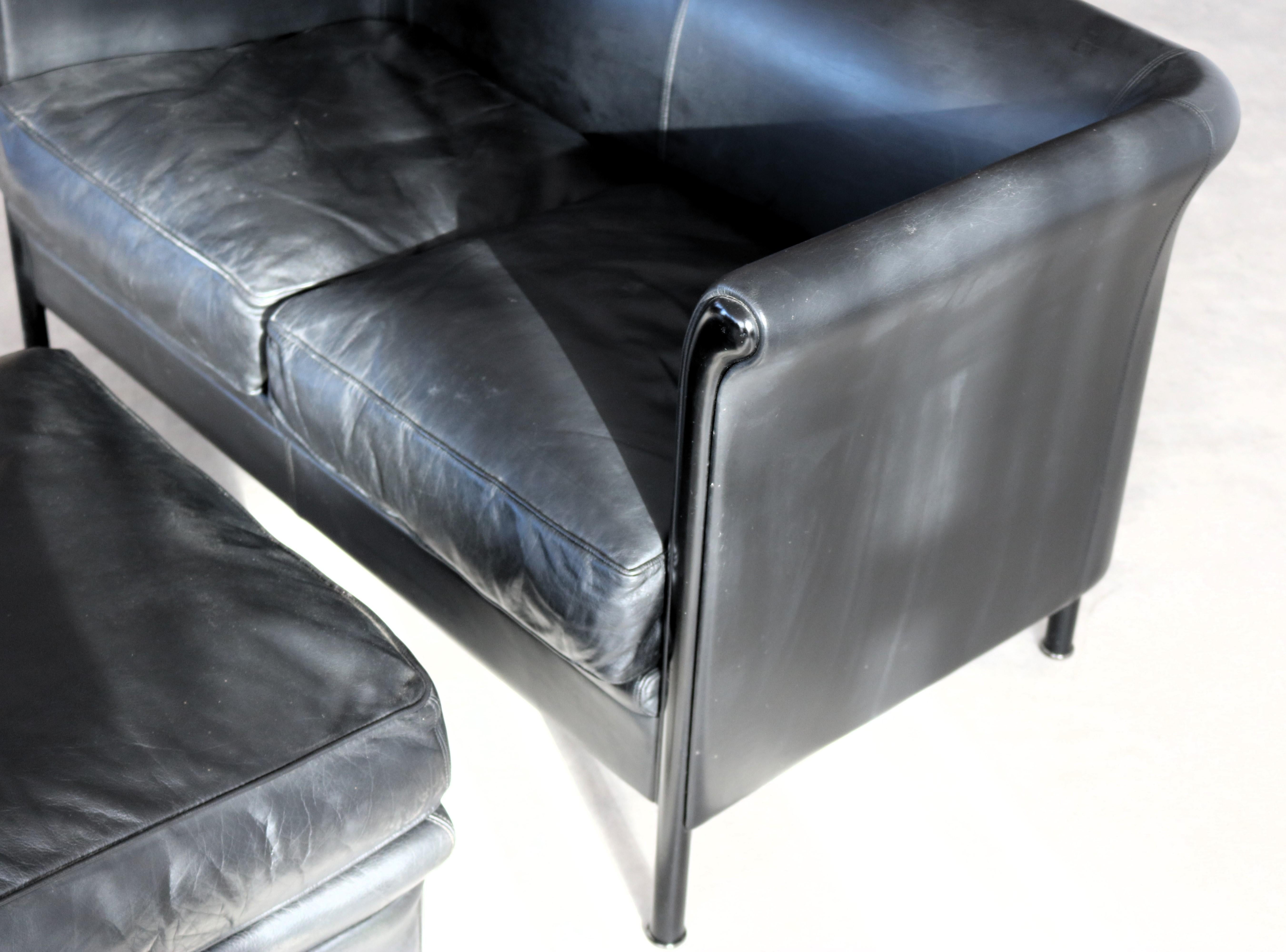 vintage sofa + ottoman  Sitzecke  A. Citterio  Moroso (Metall) im Angebot